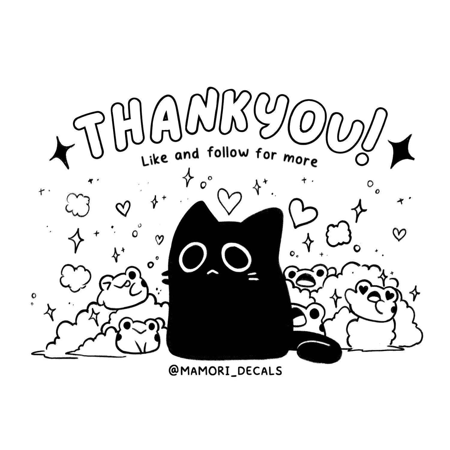 Black Cat Stupid Deck Club Sticker