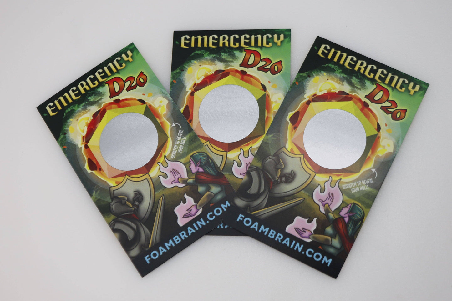 Emergency D20 Scratch Off Card Pack