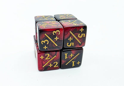 Red & Black +1/+1 Magic Counters