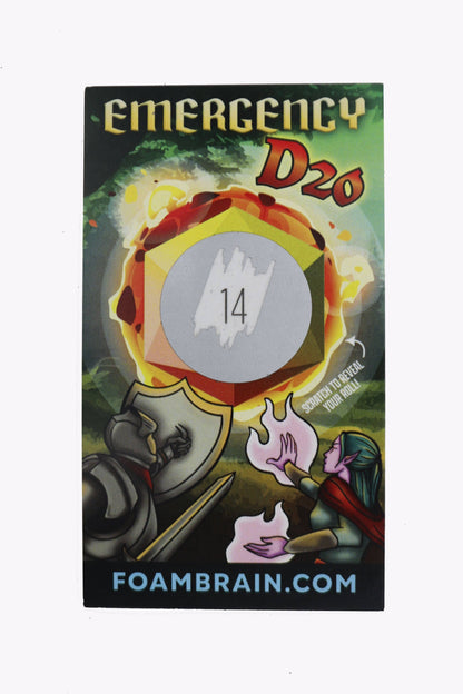 Emergency D20 Scratch Off Card Pack