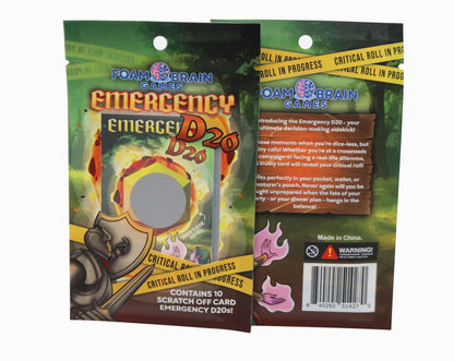 Emergency D20 Scratch Off Card Pack